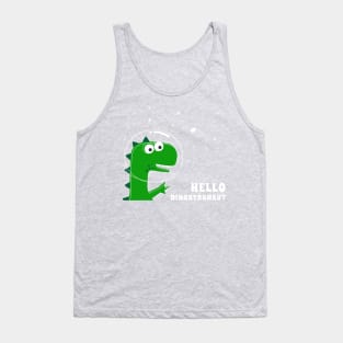 Cute Astronaut dinosaur. Tank Top